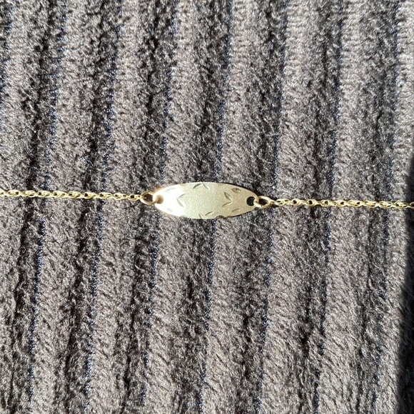 9” 14k Gold Anklet - Picture 2 of 2